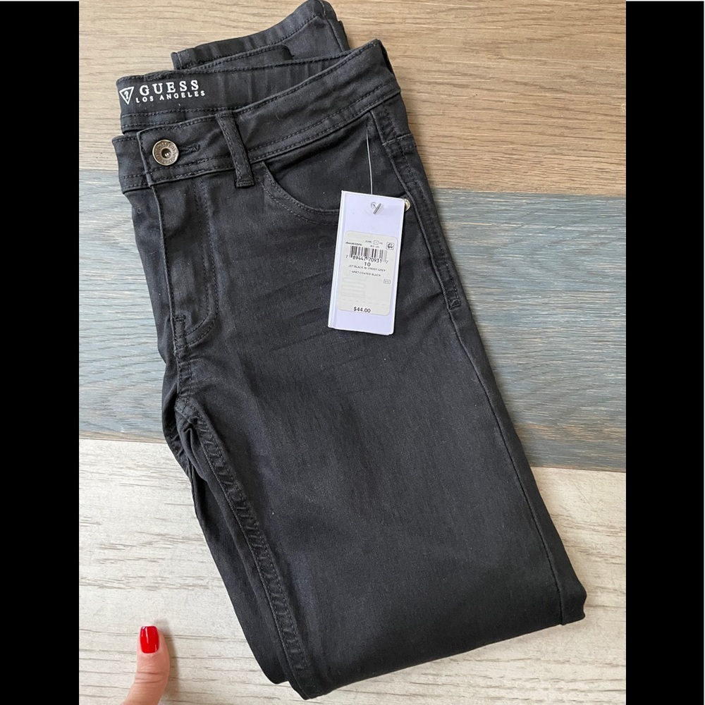 Girls black skinny jeans